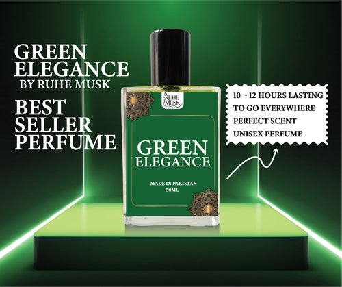 Green Elegance – Long-Lasting Unisex Luxury Perfume by Ruhe Musk